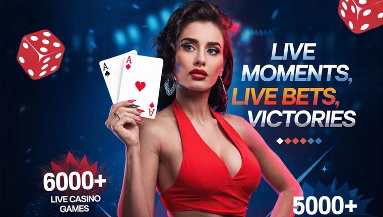 Live casino dealer smiling at the camera