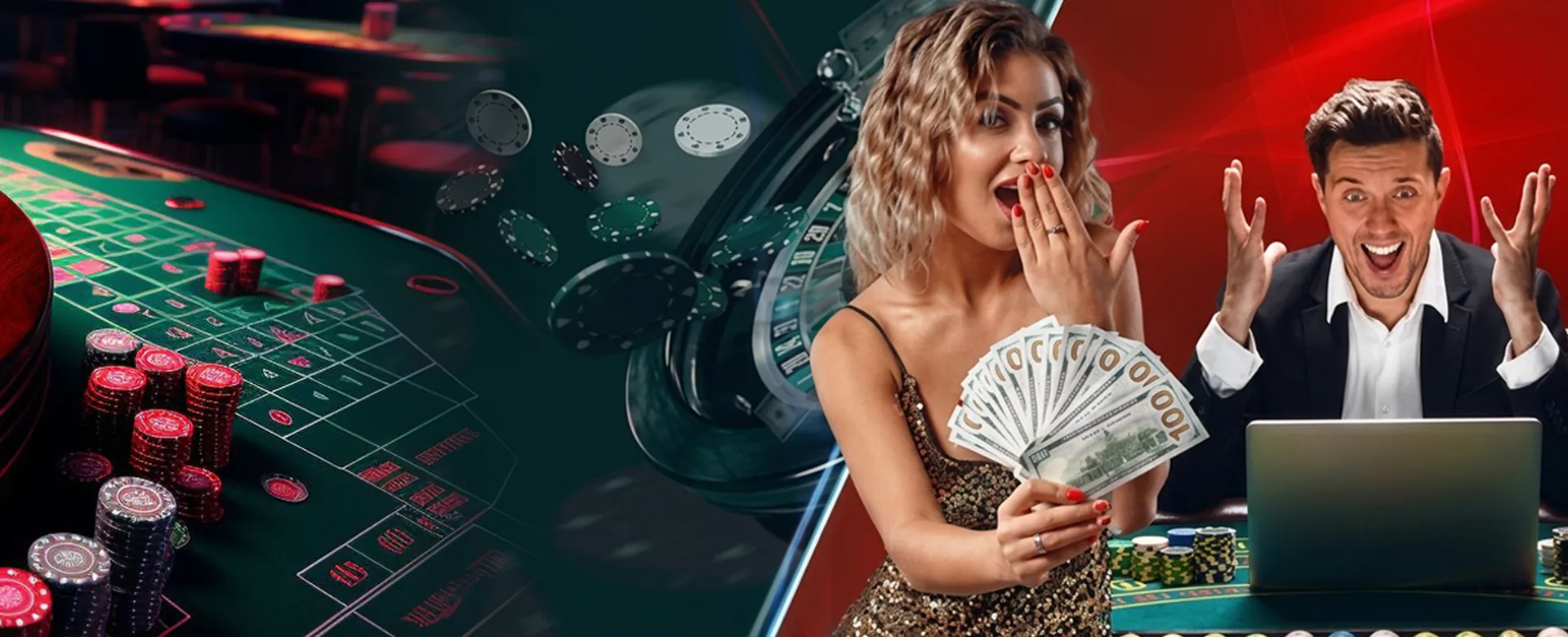 A professional live casino dealer interacting with players, showcasing good etiquette in an online setting with OKJL branding.